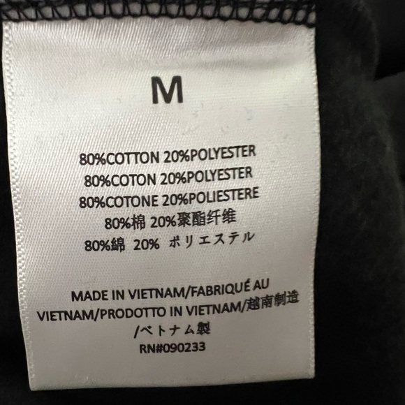 NWT ESSENTIALS Fear of God Black Hoodie sz Medium - Picture 7 of 7